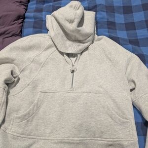 Lululemon Athletica Light Gray Zip-Up